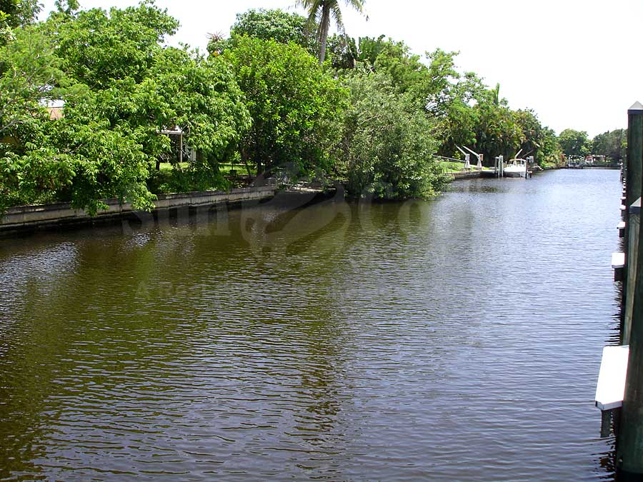 View Down the Canal From Bimini Gardens